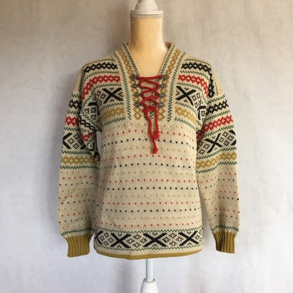 Vintage Sweaters - Vtg Figgjo Norwegian Sweater